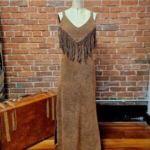 Organic Fringe Maxi Dress NEW
